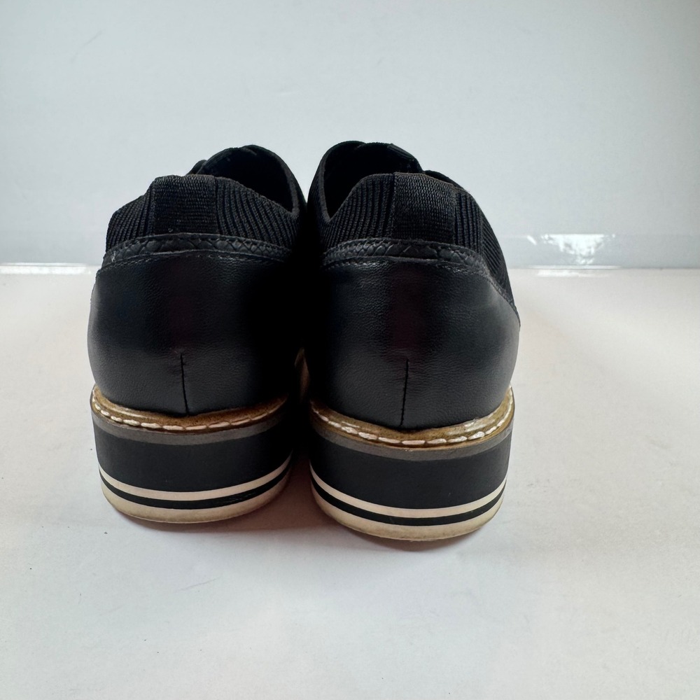 Kelly & Katie Ada Black Knit Platform Sneakers Womens Size 10M Slip on Shoes - Picture 4 of 9